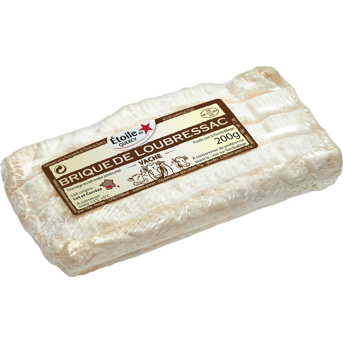Brique de Loubressac französischer Weichkäse aus Kuhmilch Stück 200 g ...