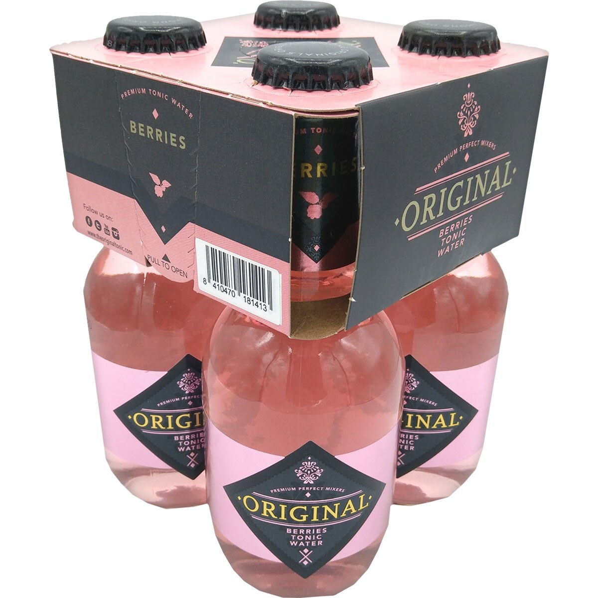 Premium tónica sabor frutas del bosque pack 4 botellas 20 cl (envase de