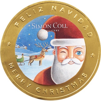 SIMON COLL medallón de chocolate Papa Noel bolsa 60 g