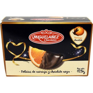 MIGUELAÑEZ Leckereien aus Orange und dunkler Schokolade Behälter 125 g