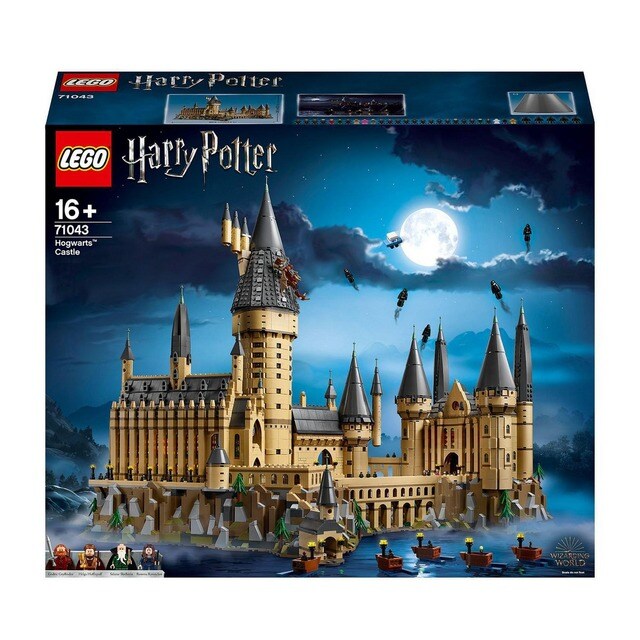 Comparando a microescala LEGO Harry Potter Hogwarts castelos