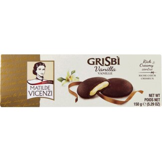 Grisbi Bolacha Cremosa Baunilha embalagem 150 g