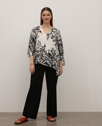 Couchel Collection plus size women's printed asymmetric blouse · Women's  fashion · El Corte Inglés