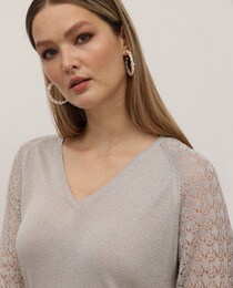 Couchel Collection plus size women's shimmer knit sweater · Women's fashion  · El Corte Inglés