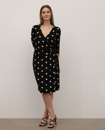 Vestido midi cruzado talla grande lunares · Women's fashion · El Corte  Inglés