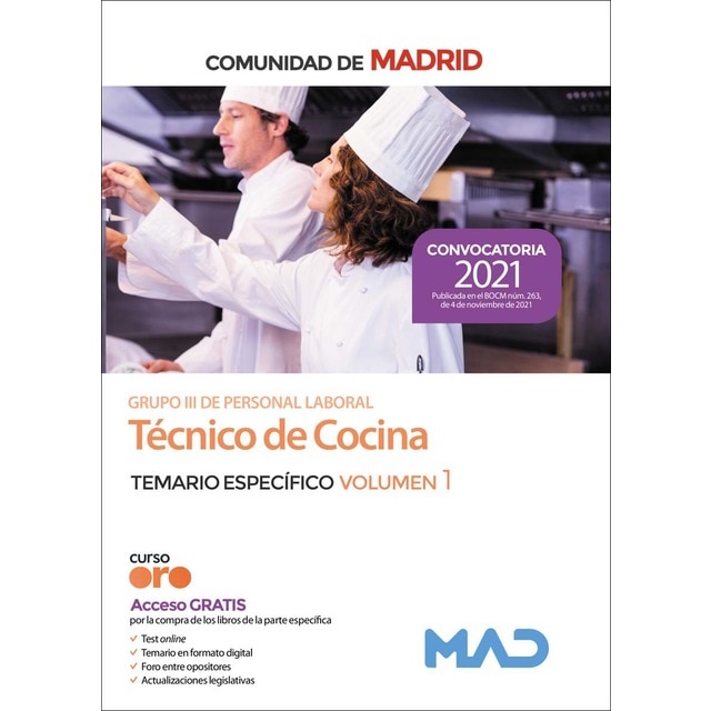 Tec cocina com de madrid tem esp vol 1 (est)