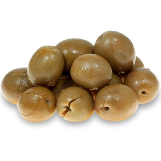 LA REAL aceitunas seleccionadas variedad Malagueña aliñadas con vinagre, sal, pimentón, cayena, cominos y pimiento troceado