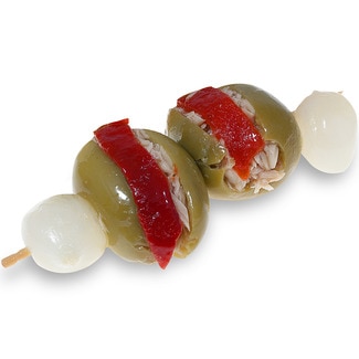 LA REAL pinchos de aceitunas seleccionadas rellenas de doble ración de bonito