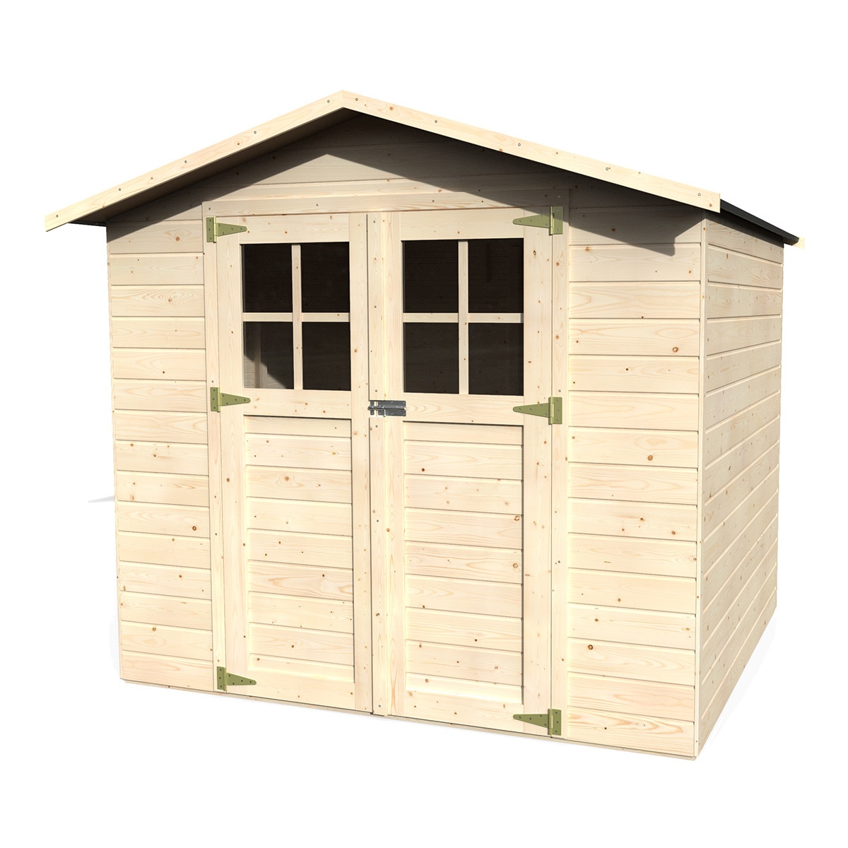 DECOR&JARDIN - Caseta panelada de madera natural Lode.