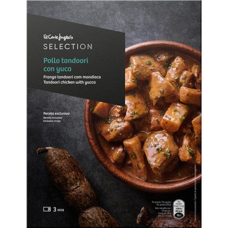 EL CORTE INGLES SELECTION pollo tandoori con yuca bandeja 250 g