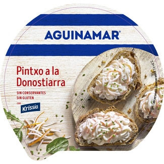 AGUINAMAR San Sebastian-style pintxo with imitation crab gluten-free tub 180 g
