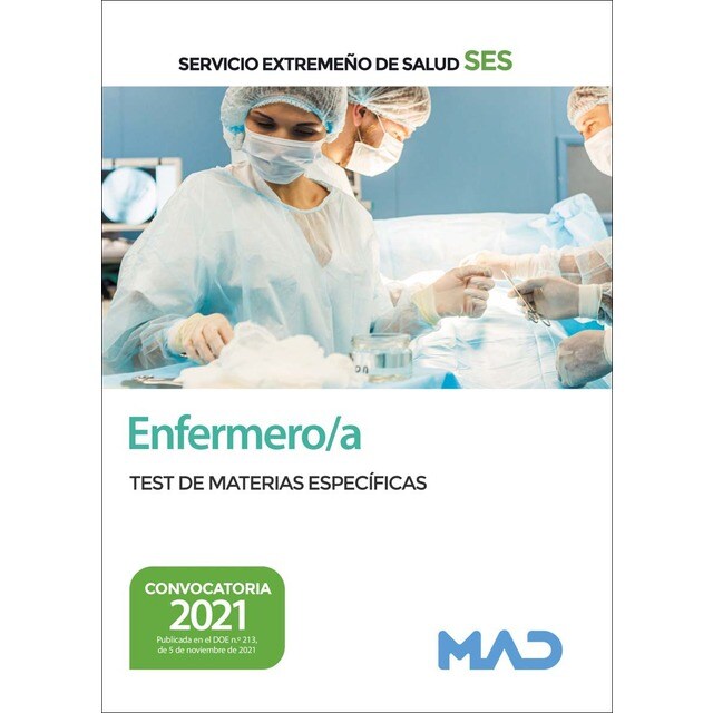 Enfermero/a del servicio extremeño de salud (ses). Test de materias específicas (Tapa blanda)