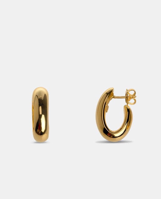 Pendientes de aro de oro amarillo