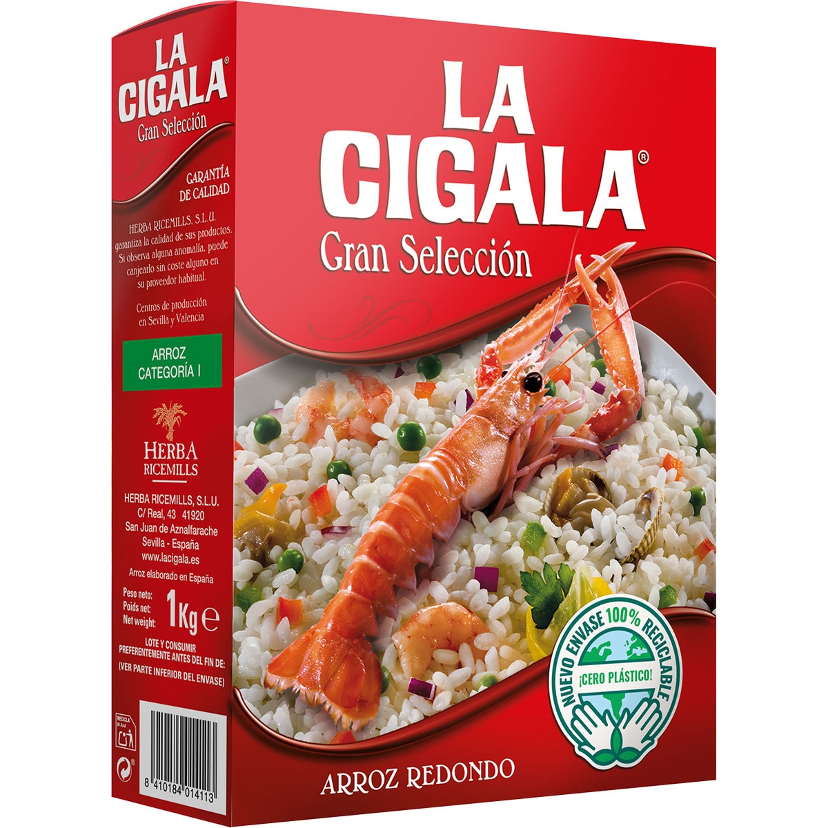 Arroz redondo caja 1 kg · LA CIGALA · Supermercado El Corte Inglés El