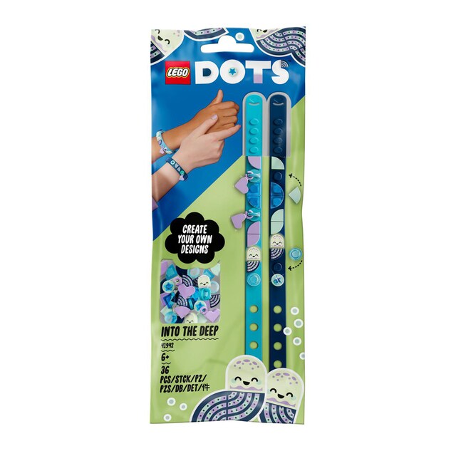 Pulseras con Amuletos Mar Profundo Set que Brilla en la Oscuridad LEGO DOTS