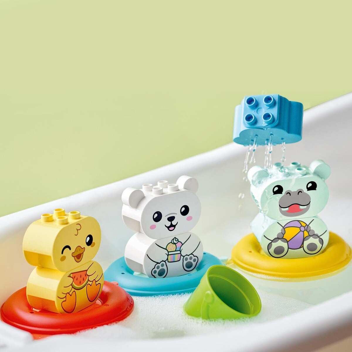 LEGO DUPLO Bathtub Toys Bathtime Fun: Floating Animal Train with Panda ...