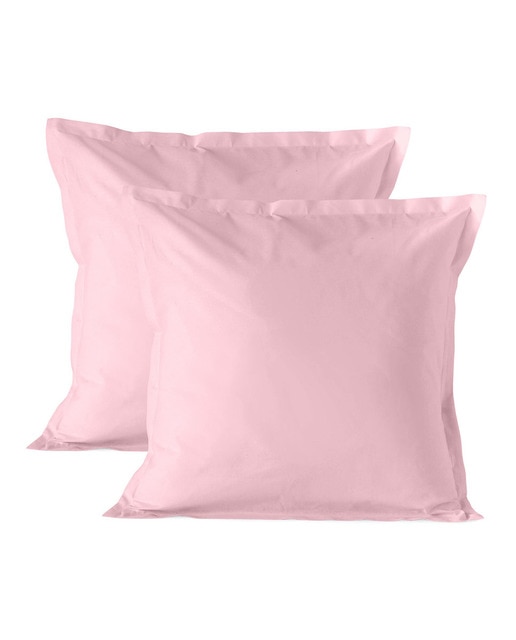 Pack 2 fundas almohada rosa palo