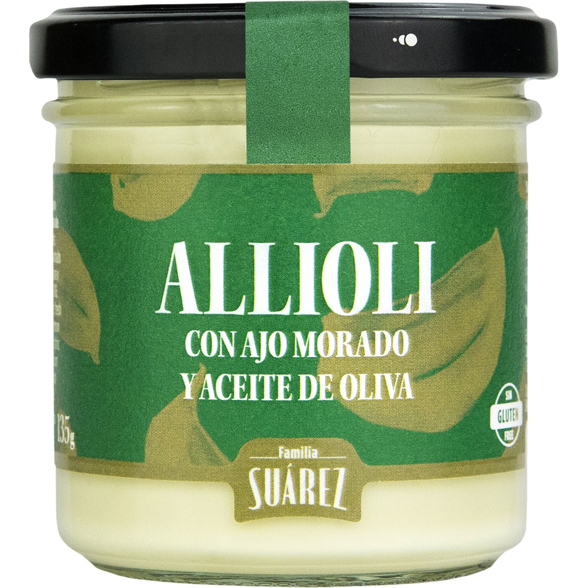 Aioli with purple garlic and olive oil glutenfree flask 135 ml · J.R.SUAREZ · Supermercado El
