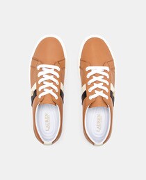 brown leather trainers womens