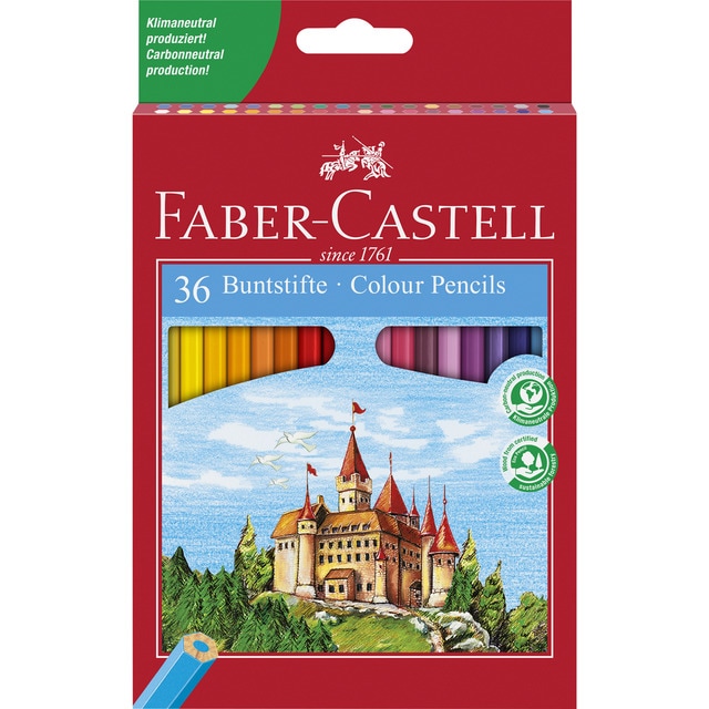 Estuche de Cartón con 36 Lápices Classic Colour Faber-Castell.