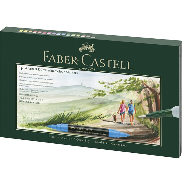 Juego Regalo con 16 Marcadores Albert Dürer Faber-Castell.
