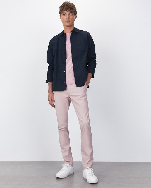 pink chinos mens