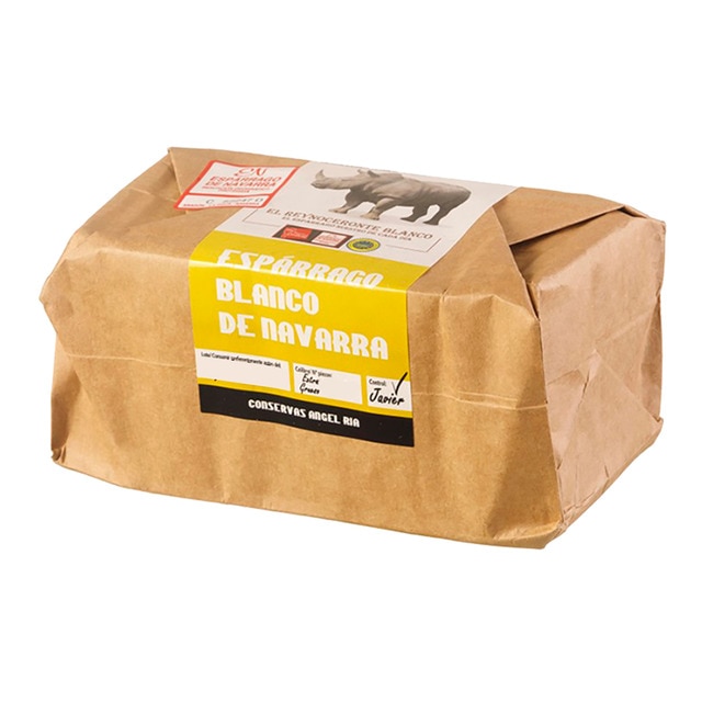 Espárragos blancos extra gruesos EL Reynoceronte blanco D.O. Navarra 9/11 piezas