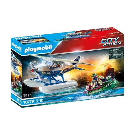 Policia hidroavion persecucion de contrabandista Playmobil City Action