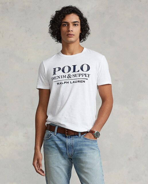 Camiseta de hombre algodón blanca de manga corta · Polo Denim Ralph Lauren  · El Corte Inglés