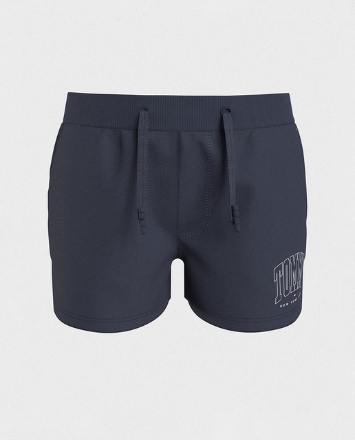 Short deportivo de niña Tommy Hilfiger en azul marino con logo