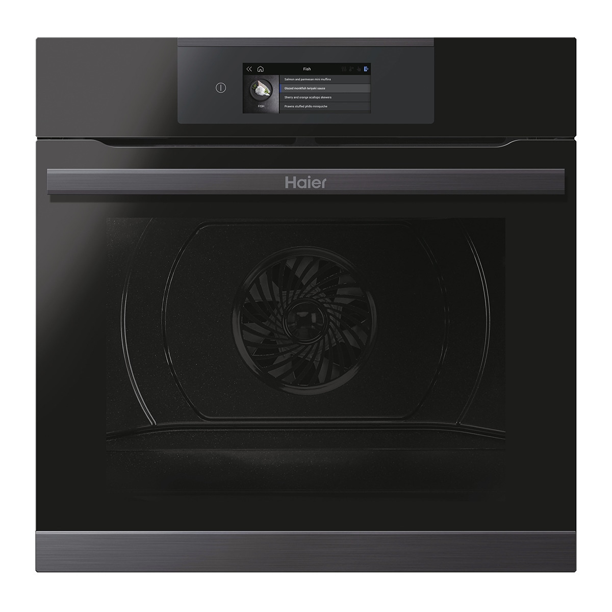 Haier – Horno multifunción Haier WIFI y limpieza por Aquálisis I-Touch Series 4- HWO60SM5T5BH.