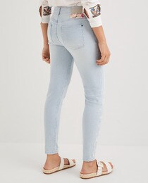 striped skinny jeans · Women's fashion 