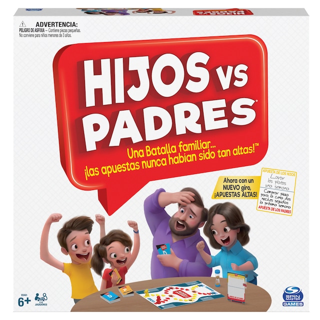 Juego de mesa Hijos contra padres Spin Master Games
