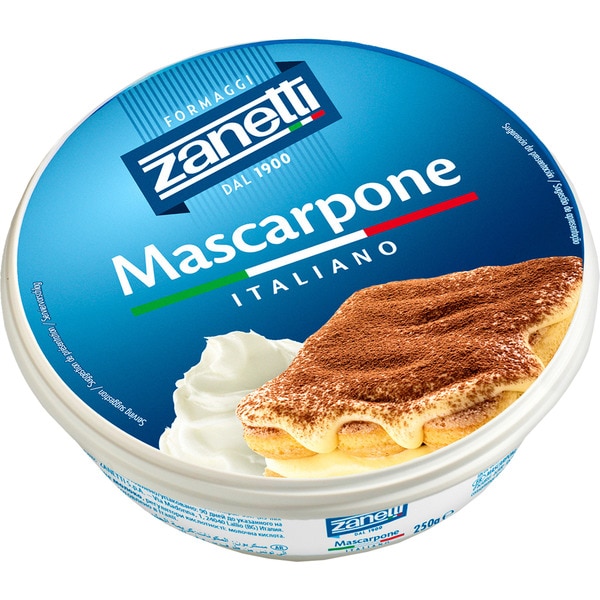 Italian Mascarpone Cheese Container 250 G · ZANETTI · Supermercado El ...