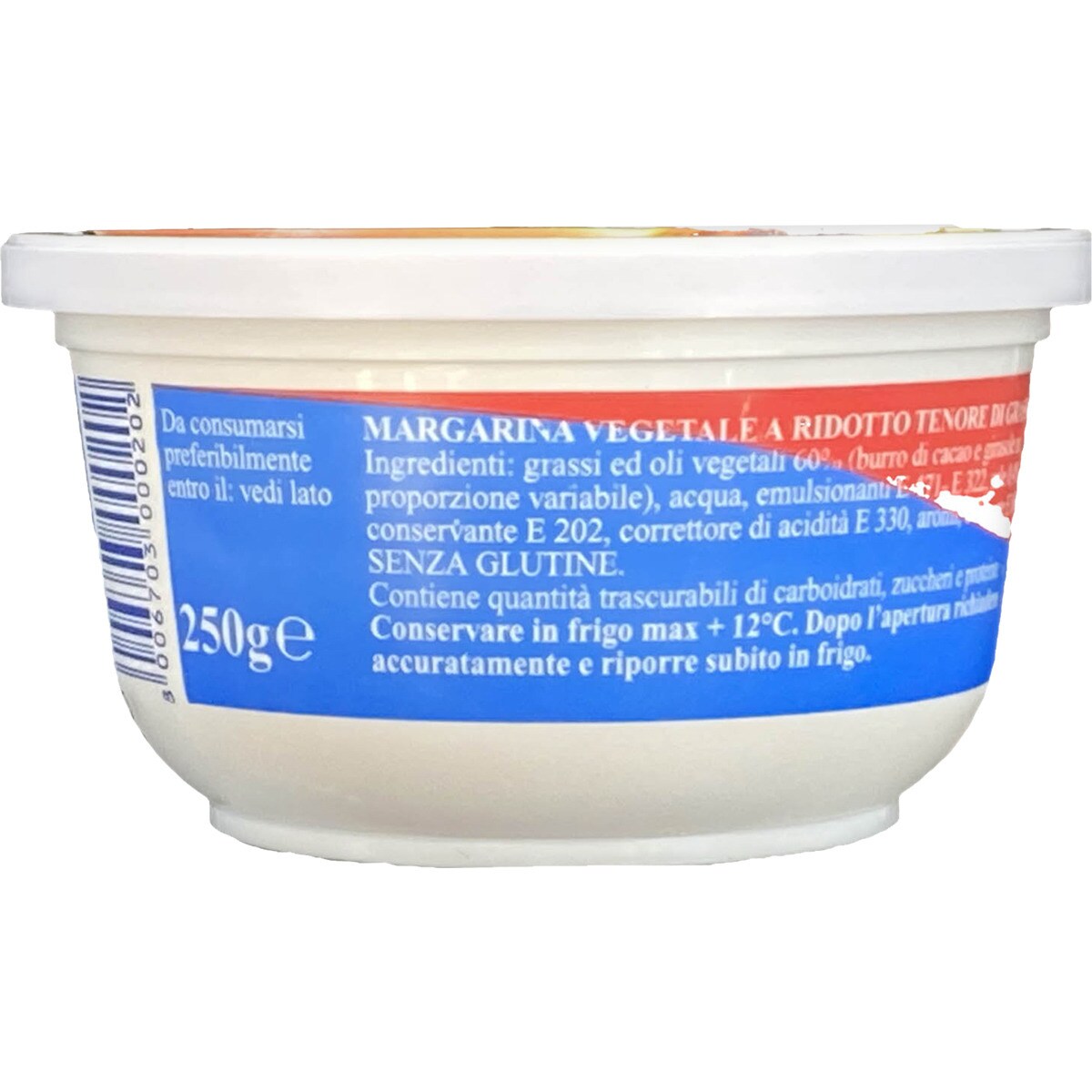 Buy nonhydrolised vegetable low fat margarine glutenfree container