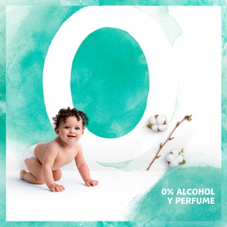 Toallitas infantiles Aqua Pure con algodón pack 3 paquetes 48 unidades 0% perfume, alcohol y plástico - Dodot