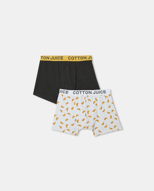 Pack of boys' pizza print boxer shorts 
