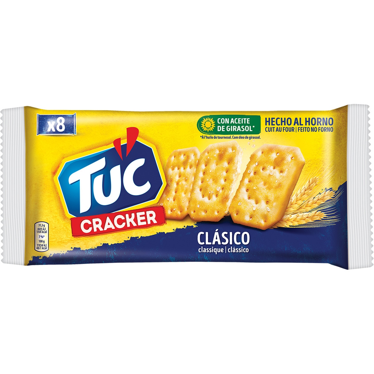 Crackers clásico 8 bolsitas individuales paquete 250 g · TUC · Supermercado El Corte Inglés