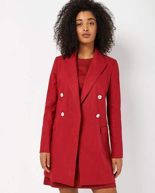Women's long ramie blazer · Women's fashion · El Corte Inglés