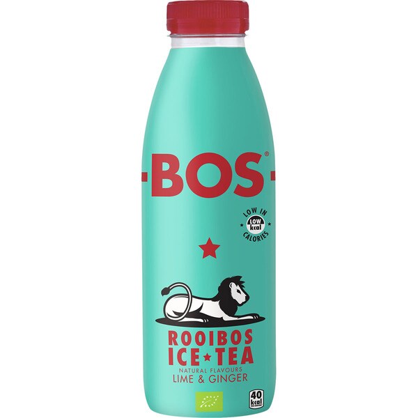 BOS refresco de te de rooibos sabor limón y jenjible botella 50 cl