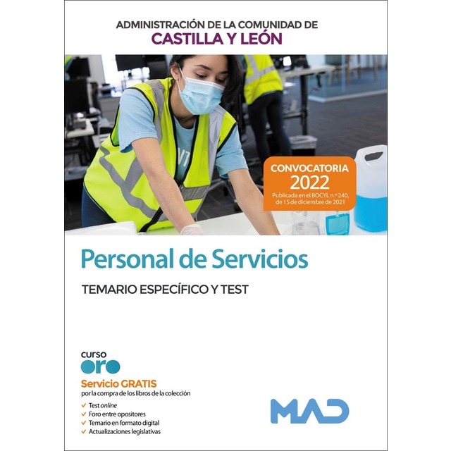 Personal servicio temario espec-test castilla-leon