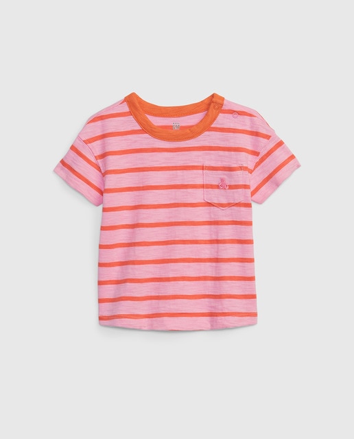 Camiseta de bebe niño con bolsillo