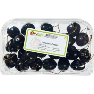 Cerejas peso aproximado por embalagem 250 g