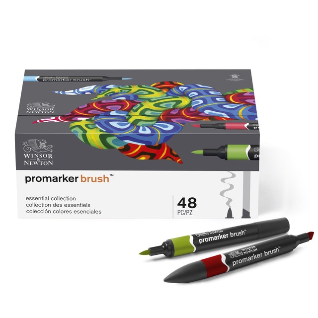 Set 48 Rotuladores Brushmarker Winsor&Newton Multicolor