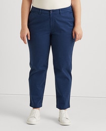 plus size stretch chinos