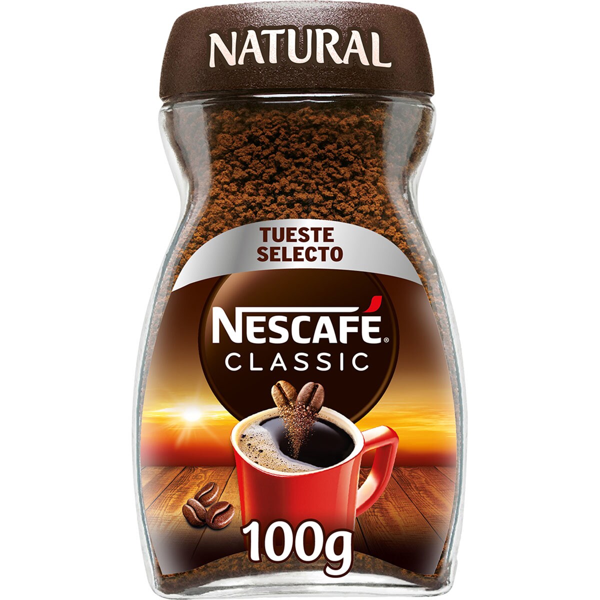 Natural instant coffee flask 100 g · NESCAFE CLASSIC · Supermercado El