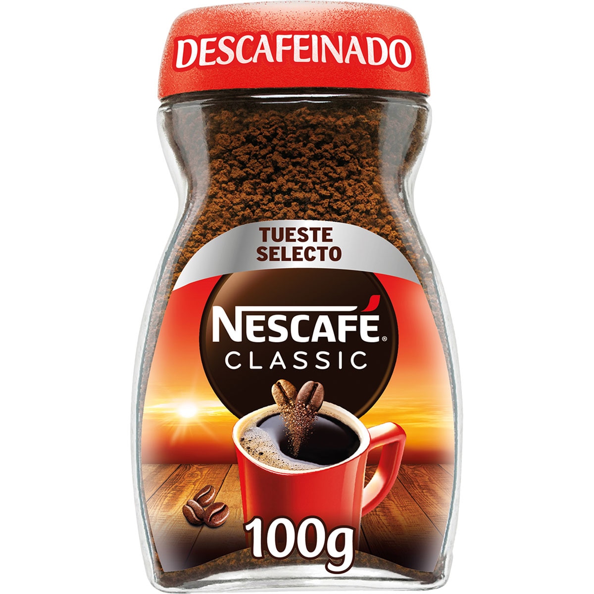 Café Soluble Descafeinado Intensidad 7 Frasco 100 G · NESCAFE CLASSIC ...