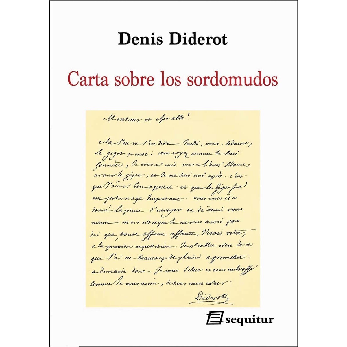Imagem 0 de Carta sobre los sordomudos(Tapa blanda)