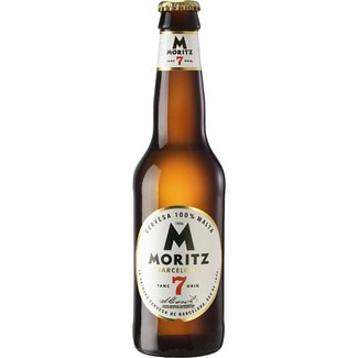 precios Moritz 7 Cerveza Rubia 100% Malta Botella 33 Cl en Hipercor