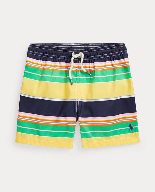 striped swim trunks